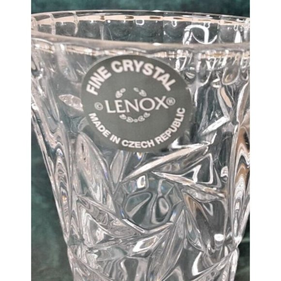 Lenox Fine Crystal Star Vase 4" Made in Czech Republic-New in Box Lot of 2 - Picture 8 of 11